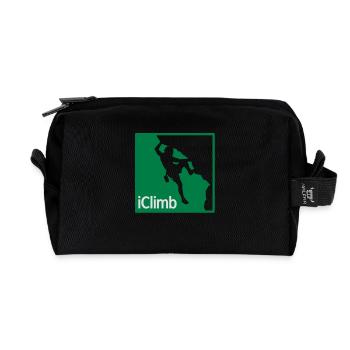 Rock Climbing iClimb - Recycelte Kulturtasche - Schwarz - Vorne