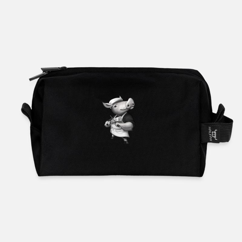 Pig Butcher - Recycelte Kulturtasche - Schwarz