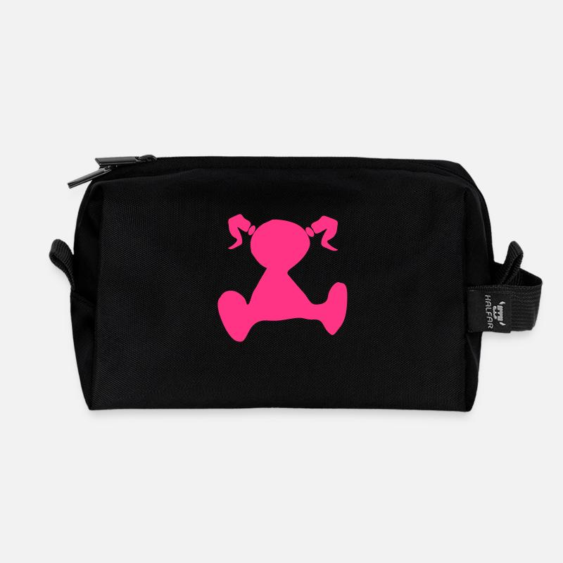Lausderndl - Recycelte Kulturtasche - Schwarz