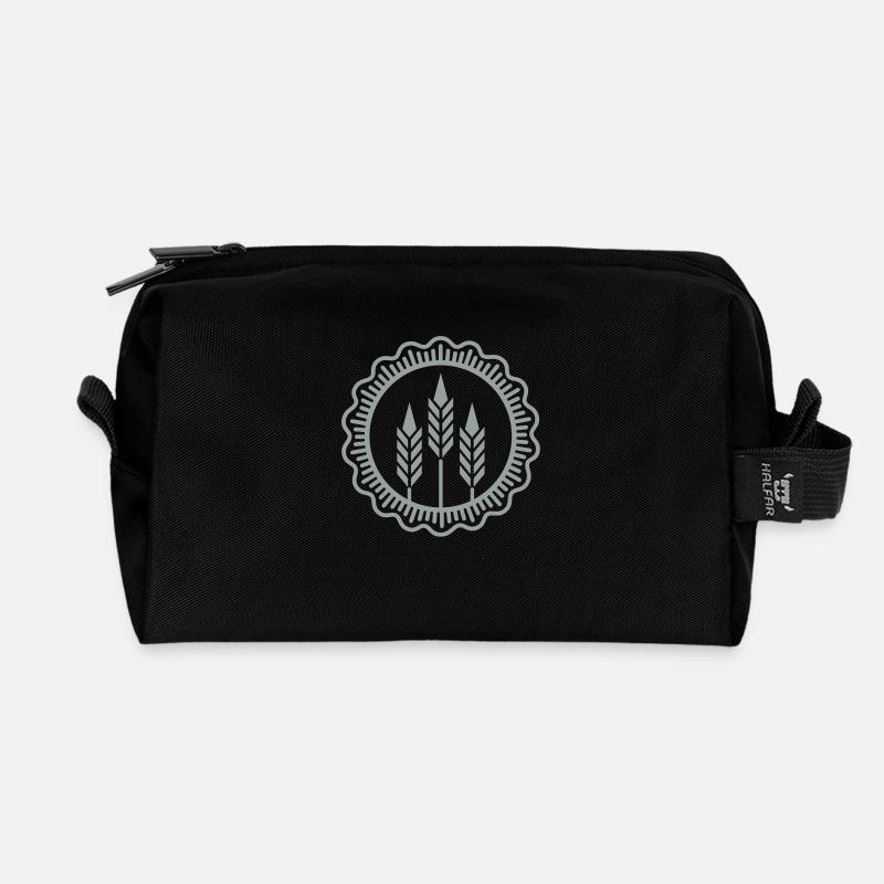 Weizen-Sigel / wheat medaillon (1c) - Recycelte Kulturtasche - Schwarz