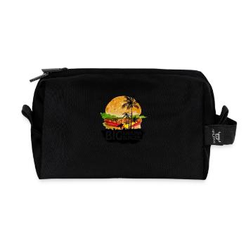 BIG KAHUNA - Recycled Toiletry Zip Bag - black - Front