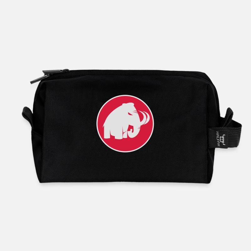 angry mammoth böses Mammut - Recycelte Kulturtasche - Schwarz