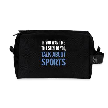 Sport - Trousse de toilette en tissu recyclé - noir - Devant