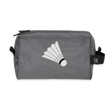 Badminton - Recycelte Kulturtasche - Anthrazit - Vorne