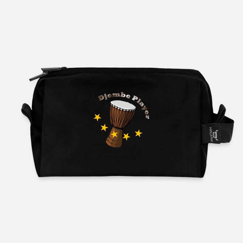 Trommel, Afrika, Djembe, Bongo, Percussion, Musik, - Recycelte Kulturtasche - Schwarz