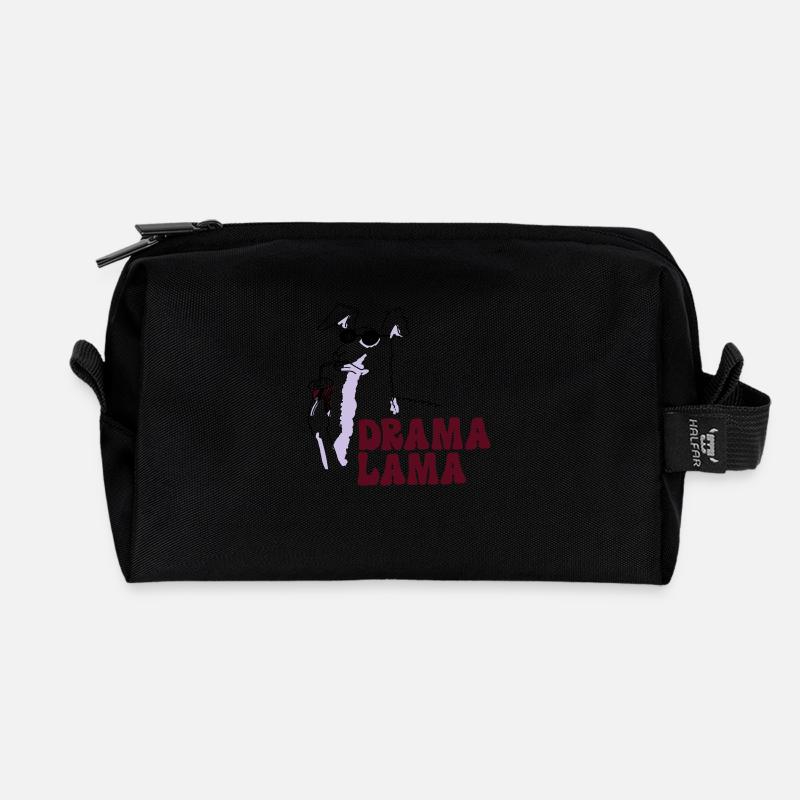 Drama Lama - Recycelte Kulturtasche - Schwarz