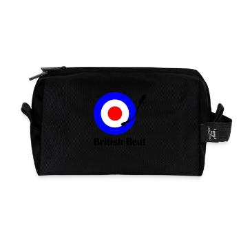 british beat - Recycelte Kulturtasche - Schwarz - Vorne