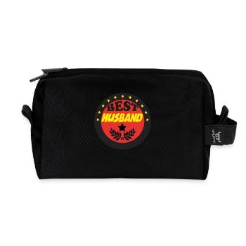 Best husband - Recycled Toiletry Zip Bag - black - Front