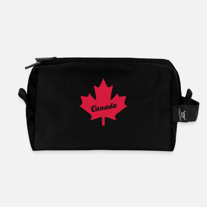 canada - Recycelte Kulturtasche - Schwarz