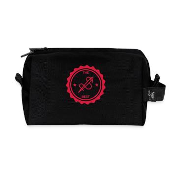 Nähen / Schneider / Couture / Fashion - Recycelte Kulturtasche - Schwarz - Vorne