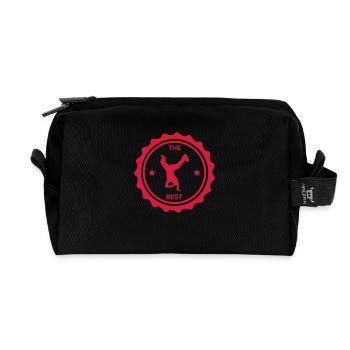 Capoeira / Capoeirista / Dojo / Martial Art - Trousse de toilette en tissu recyclé - noir - Devant