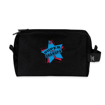 Grandpa / Papy / Grandfather / Grandad - Recycled Toiletry Zip Bag - black - Front