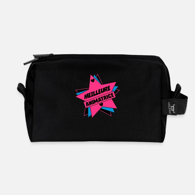 Animateur / Animatrice / Animator / Animador / No - Recycelte Kulturtasche - Schwarz