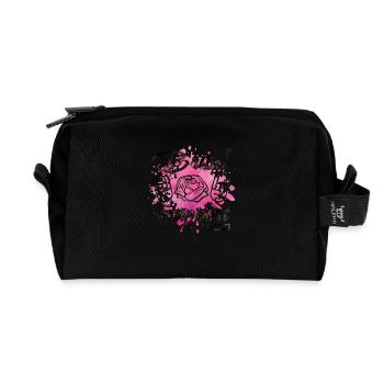 braut support rose party - Recycelte Kulturtasche - Schwarz - Vorne