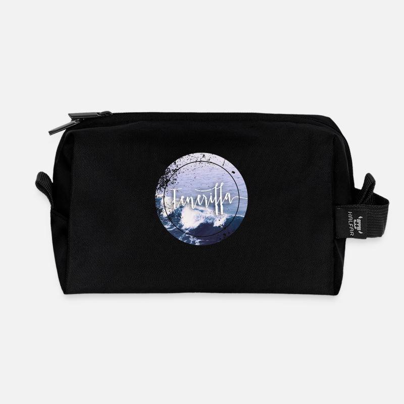 Teneriffa - Recycelte Kulturtasche - Schwarz