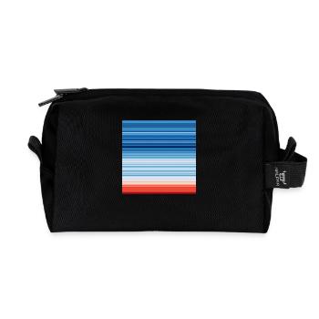 Warming Stripes | Scientists for Future - Recycelte Kulturtasche - Schwarz - Vorne