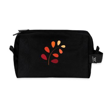 Branche d’automne avec dégradé - Naturellement belle - Trousse de toilette en tissu recyclé - noir - Devant