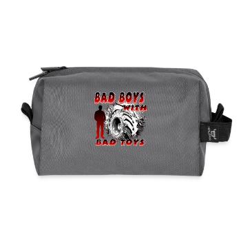 Tracteur - Trousse de toilette en tissu recyclé - anthracite - Devant