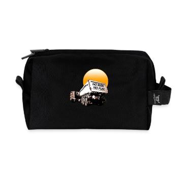 Truck - Recycled Toiletry Zip Bag - black - Front
