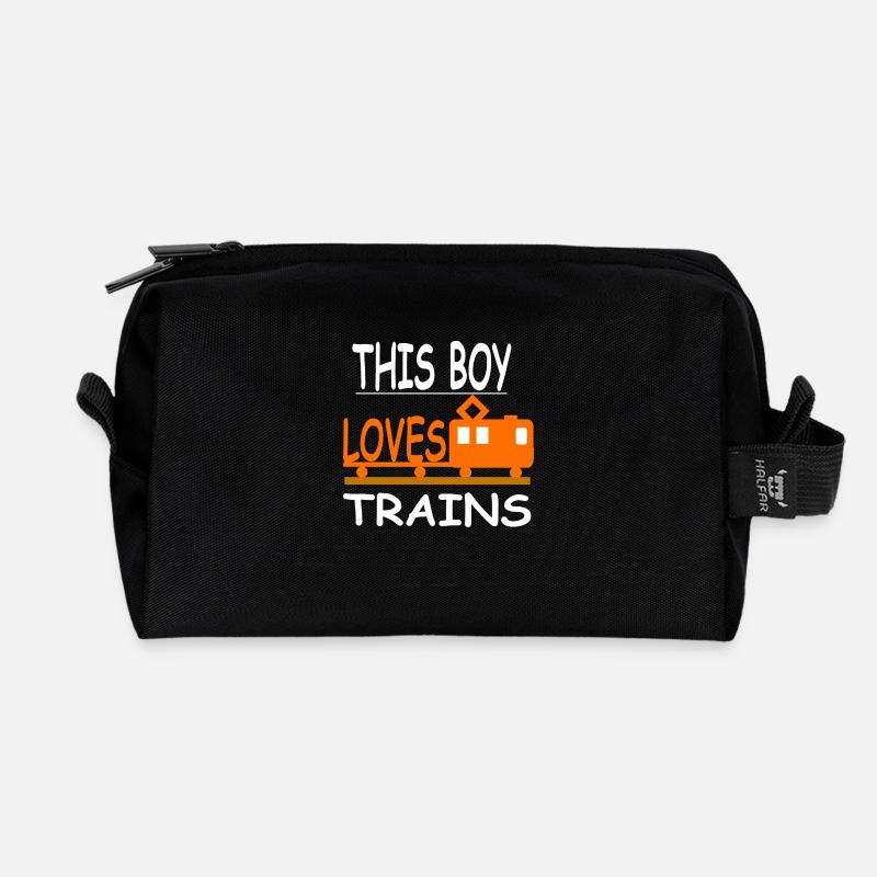 Railroad - Recycled Toiletry Zip Bag - black