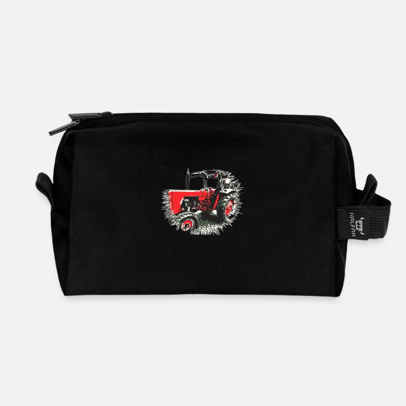 Tractor - Recycled Toiletry Zip Bag - black