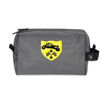 Car - Recycled Toiletry Zip Bag - anthracite - Front