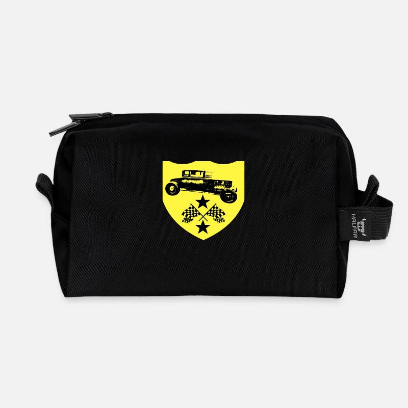 Auto - Recycelte Kulturtasche - Schwarz