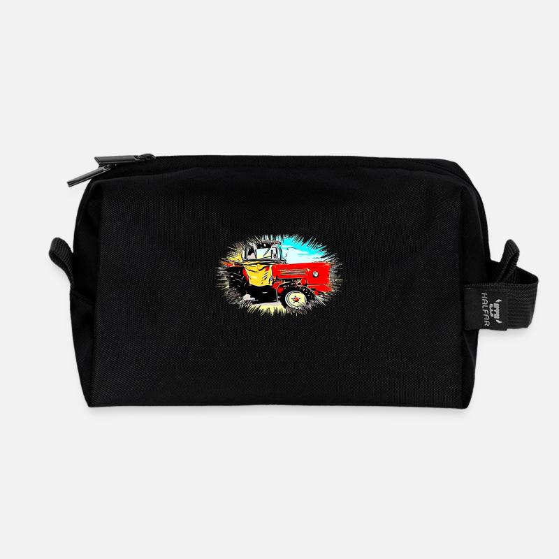Tractor - Recycled Toiletry Zip Bag - black