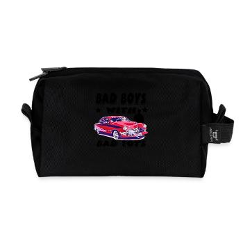 Auto - Recycelte Kulturtasche - Schwarz - Vorne