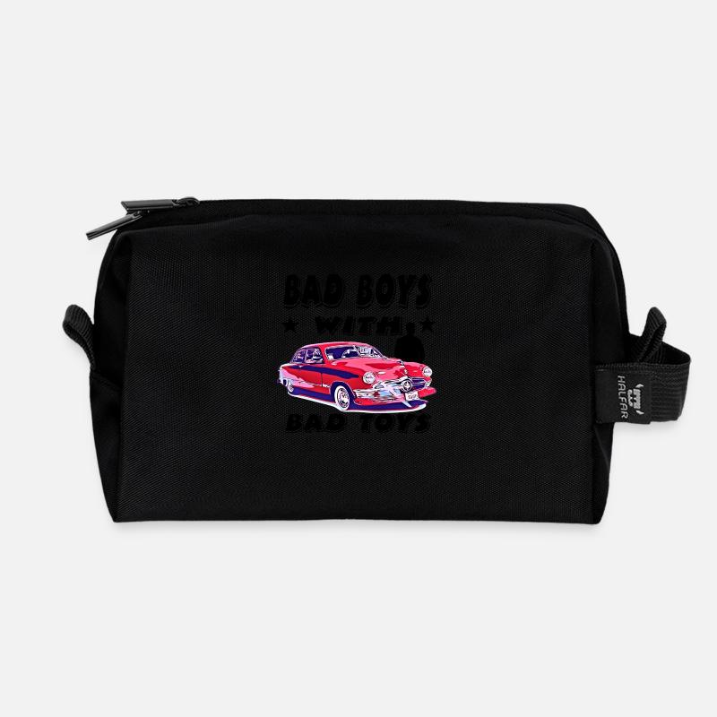 Auto - Recycelte Kulturtasche - Schwarz