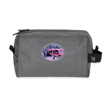 Tracteur - Trousse de toilette en tissu recyclé - anthracite - Devant