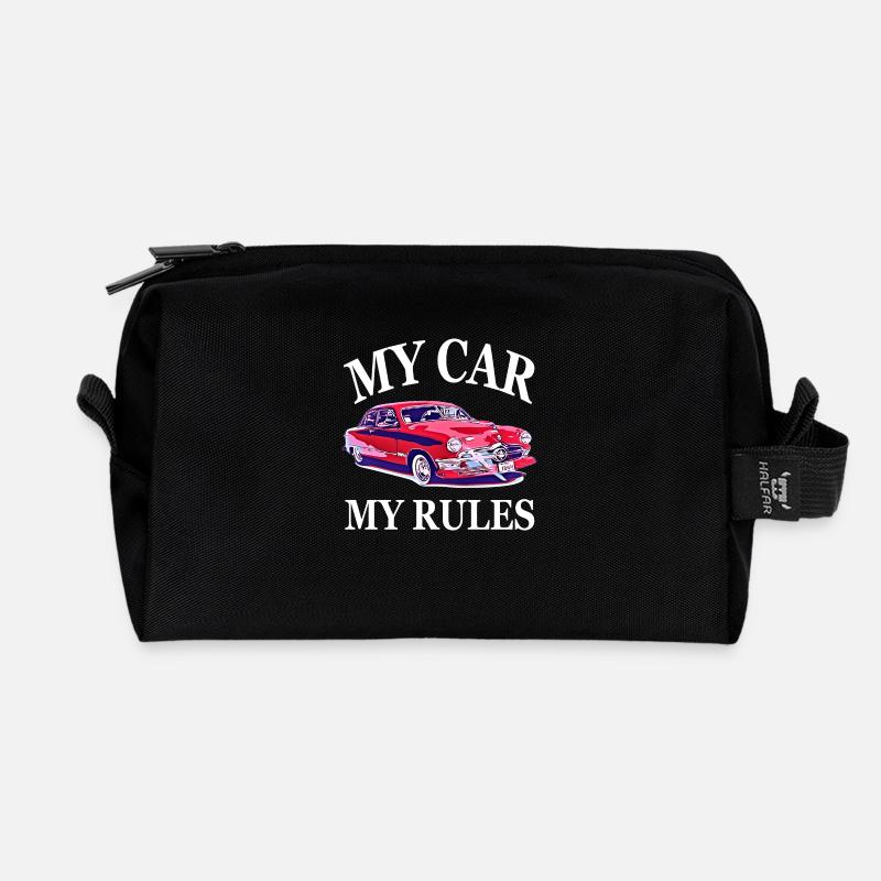 Auto - Recycelte Kulturtasche - Schwarz