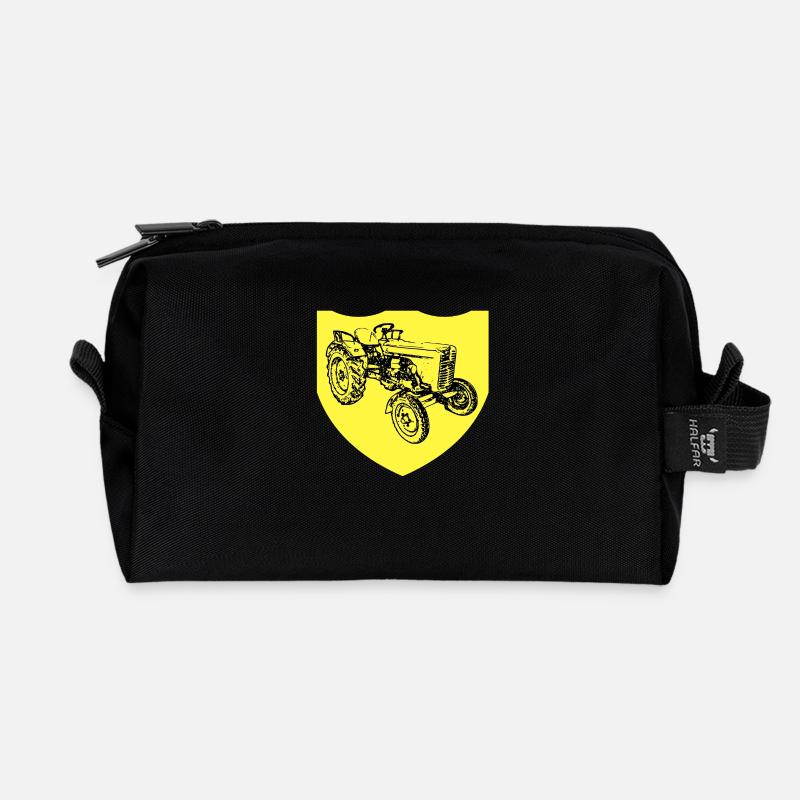 Tractor - Recycled Toiletry Zip Bag - black