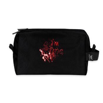 Halloween gruselige Hexe Horror Geist Monster Blut - Recycelte Kulturtasche - Schwarz - Vorne
