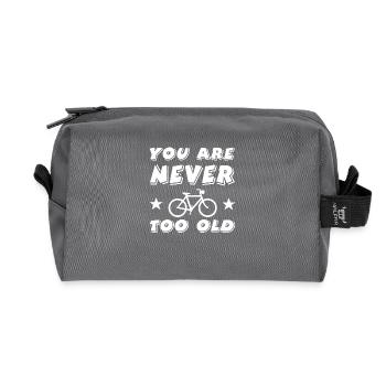 Bicycle - Recycled Toiletry Zip Bag - anthracite - Front