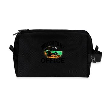 Tractor - Recycled Toiletry Zip Bag - black - Front