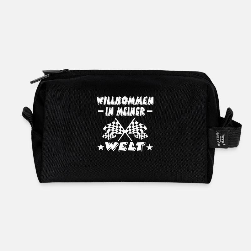 Auto - Recycelte Kulturtasche - Schwarz