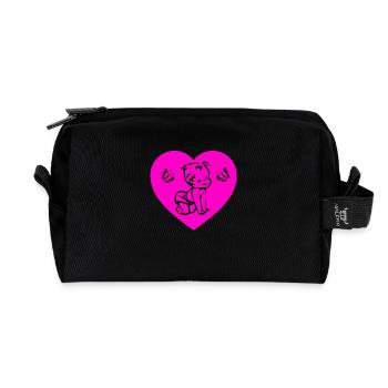 Bébé - Trousse de toilette en tissu recyclé - noir - Devant