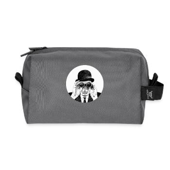 Spy - Recycled Toiletry Zip Bag - anthracite - Front