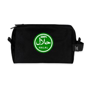 Halal - Recycelte Kulturtasche - Schwarz - Vorne