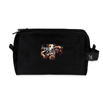 TRAINER - Recycelte Kulturtasche - Schwarz - Vorne