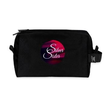 Silversisters - Recycelte Kulturtasche - Schwarz - Vorne