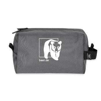 baer.de LOGO - Trousse de toilette en tissu recyclé - anthracite - Devant