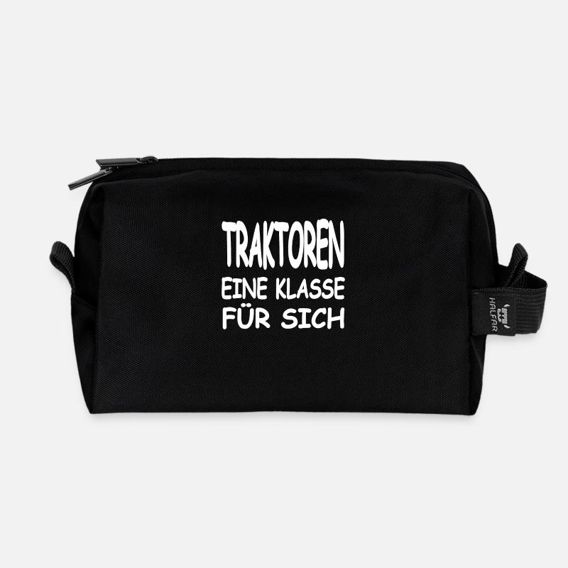 Traktoren - Recycelte Kulturtasche - Schwarz