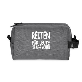 Chevaucher - Trousse de toilette en tissu recyclé - anthracite - Devant