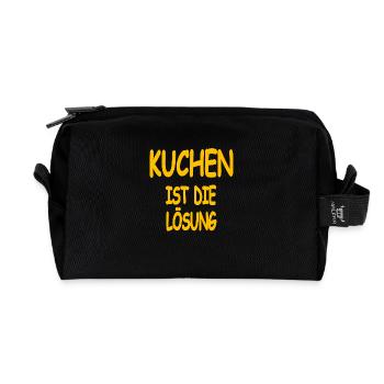 Cake - Recycled Toiletry Zip Bag - black - Front