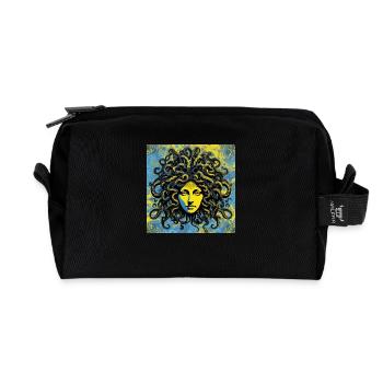 Medusa - Recycled Toiletry Zip Bag - black - Front