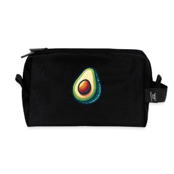 Avocado-Frucht - Recycelte Kulturtasche - Schwarz - Vorne