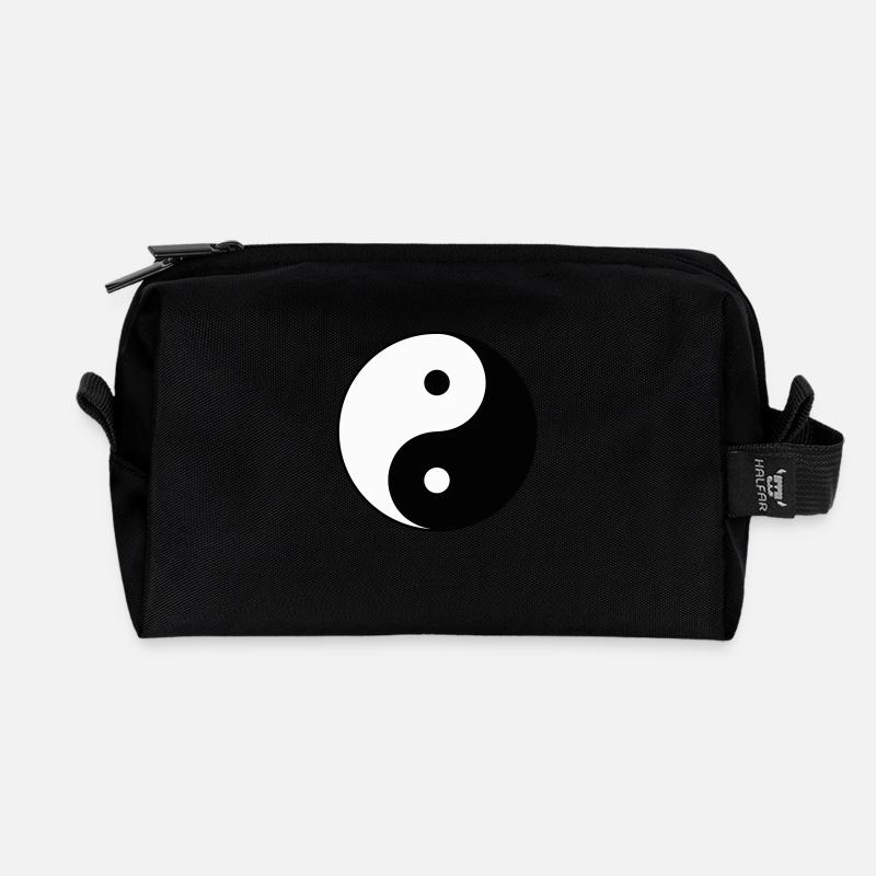 Yin Yang - Recycelte Kulturtasche - Schwarz