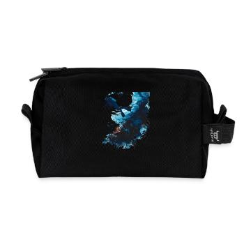 Tauchen, ein besonderes Abenteuer - Recycelte Kulturtasche - Schwarz - Vorne
